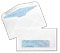 #7 3/4 24lb White Wove Standard Window Blue Inside Tint