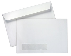 6 x 9 Booklet 24lb White Wove Standard Window